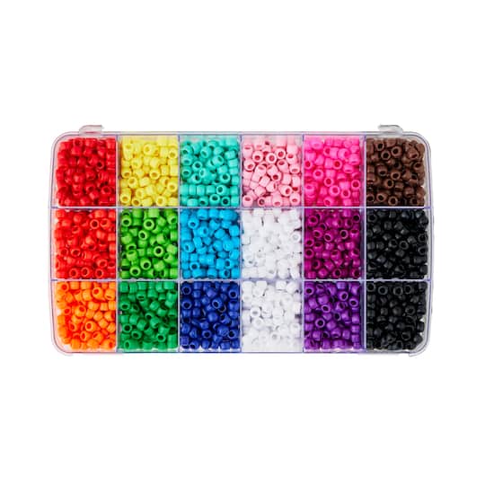 9 Packs: 2,300 ct. (20,700 total) Opaque Pony Beads by Creatology&#x2122;